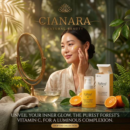 Forest Vita C-Tangerine Toning Serum 50ml – Glass Skin Brightening Serum with Vitamin Capsules
