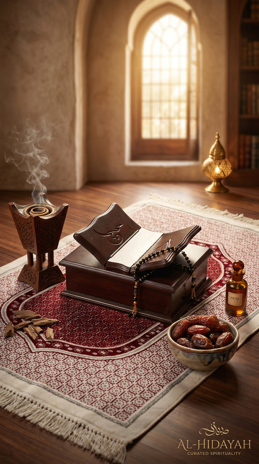 Wooden Rehal with Box