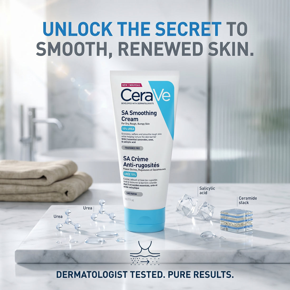 CeraVe SA Smoothing Cream (177ml Tube - UK Version)