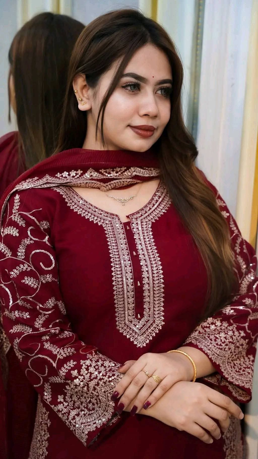 Premium Soft Georgette Sequence Embroidered 3-Piece Suit