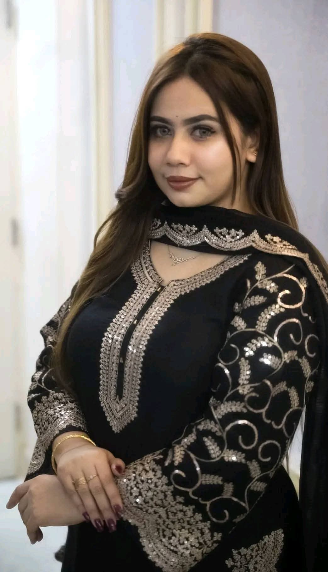 Premium Soft Georgette Sequence Embroidered 3-Piece Suit