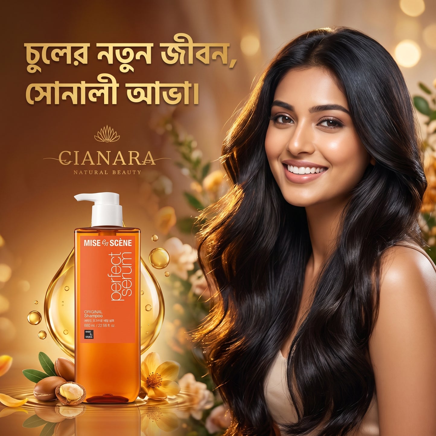 Mise En Scene Perfect Serum Original Shampoo 680ml | কোরিয়ান প্রিমিয়াম হেয়ার কেয়ার