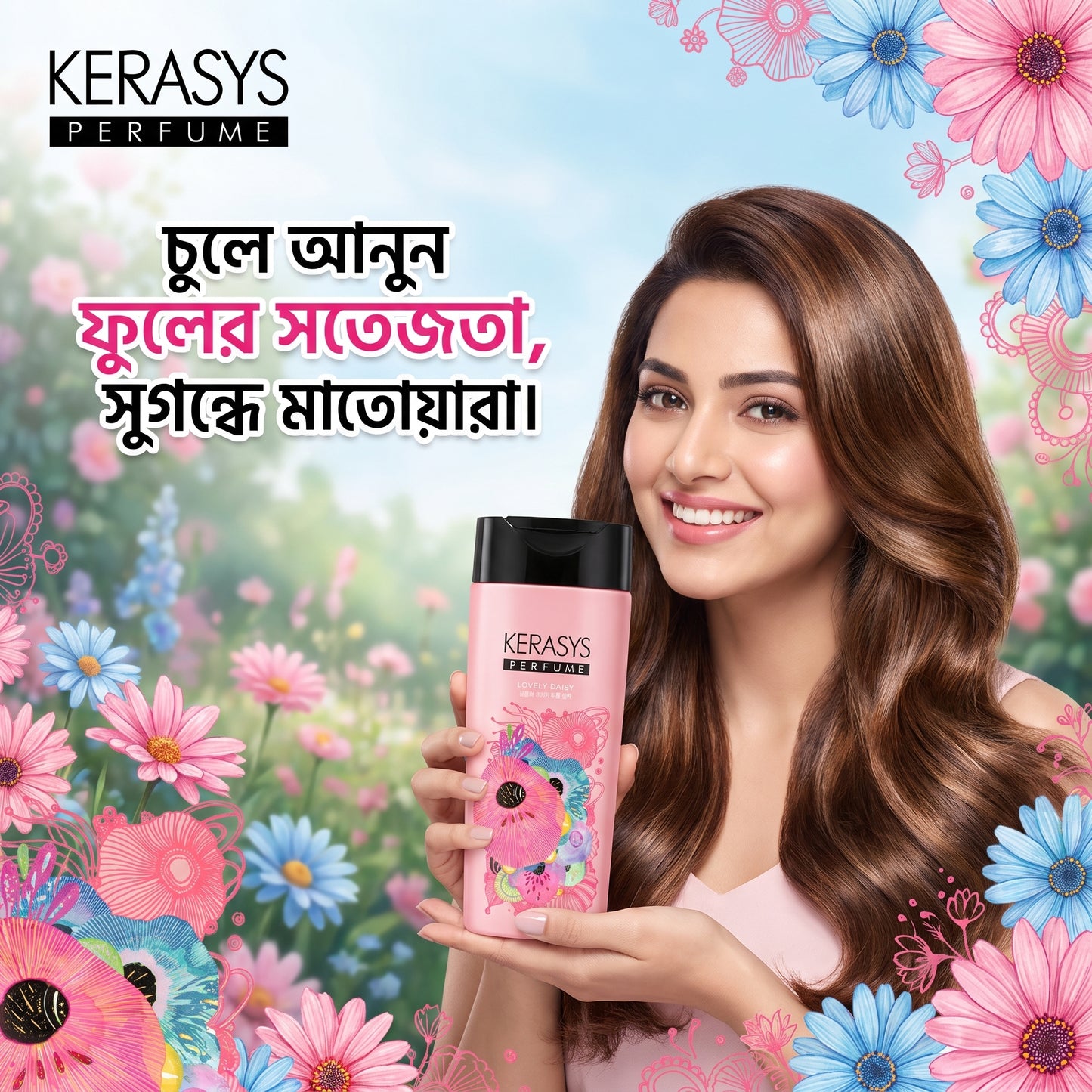 Kerasys Perfume Lovely Daisy Shampoo - Long Lasting Fragrance (200ml)