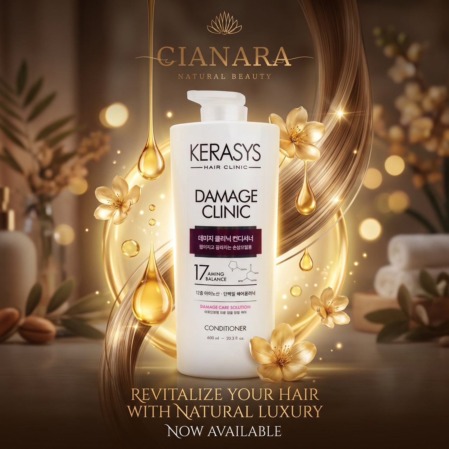 Kerasys Damage Clinic Protein Conditioner 600ml – 17 Amino Balance Hair Repair Conditioner