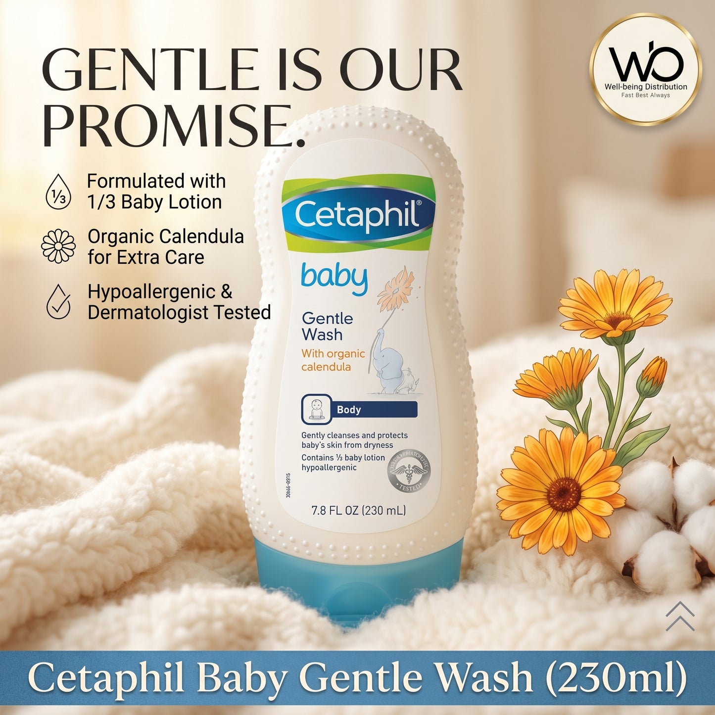 Cetaphil Baby Body Wash 230ml (Made in Germany)