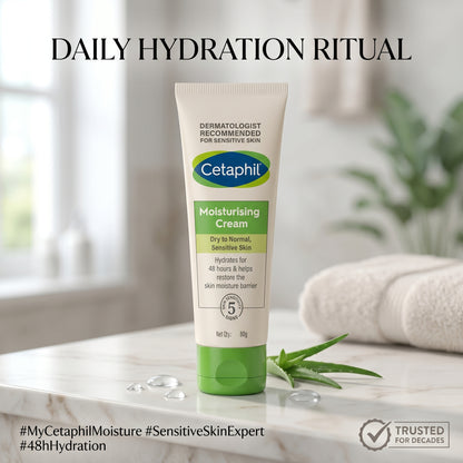 Cetaphil Moisturising Cream for Dry to Normal, Sensitive Skin 80gm