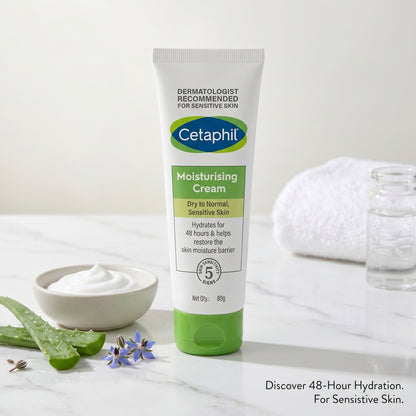 Cetaphil Moisturising Cream for Dry to Normal, Sensitive Skin 80gm