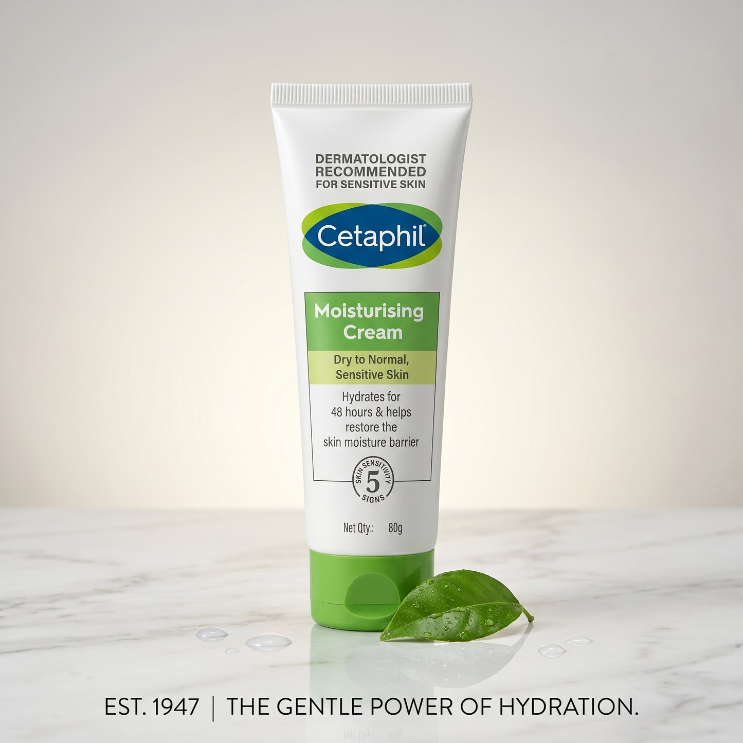 Cetaphil Moisturising Cream for Dry to Normal, Sensitive Skin 80gm