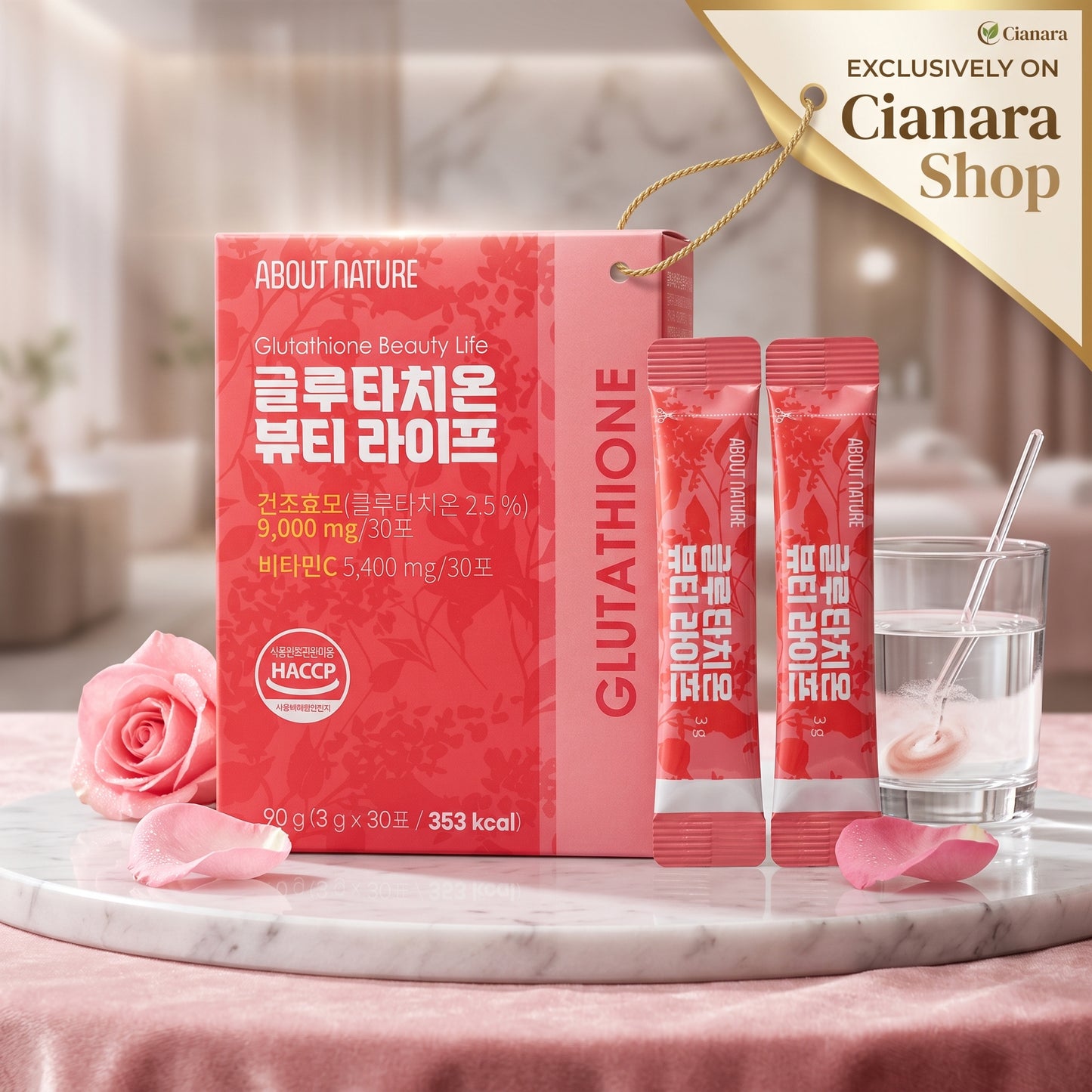 About Nature Glutathione Beauty Life (New) 90g (3000mg x 30 Packets)