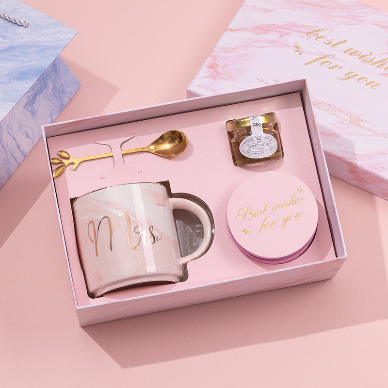 Premium Marble Mug Gift Box Set