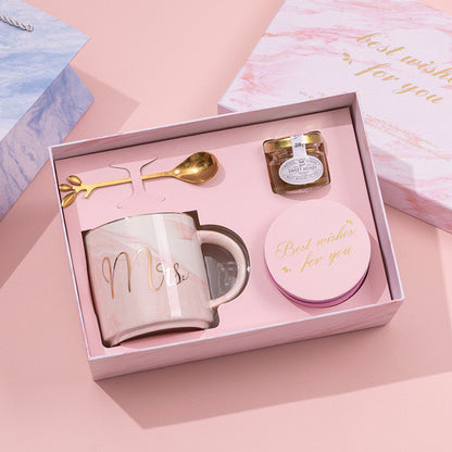 Premium Marble Mug Gift Box Set