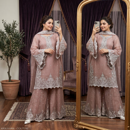 Premium Soft Georgette Party Wear 4-Piece Suit | Pearl & Sequence