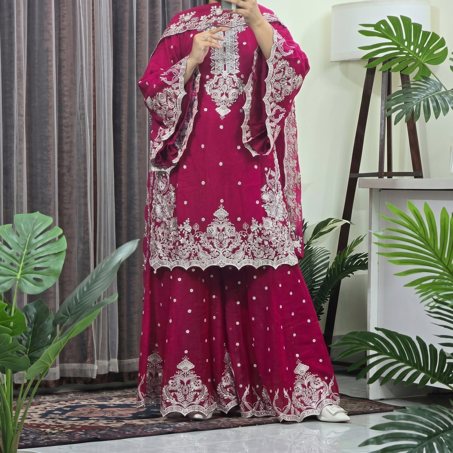 Premium Soft Georgette Party Wear 4-Piece Suit | Pearl & Sequence