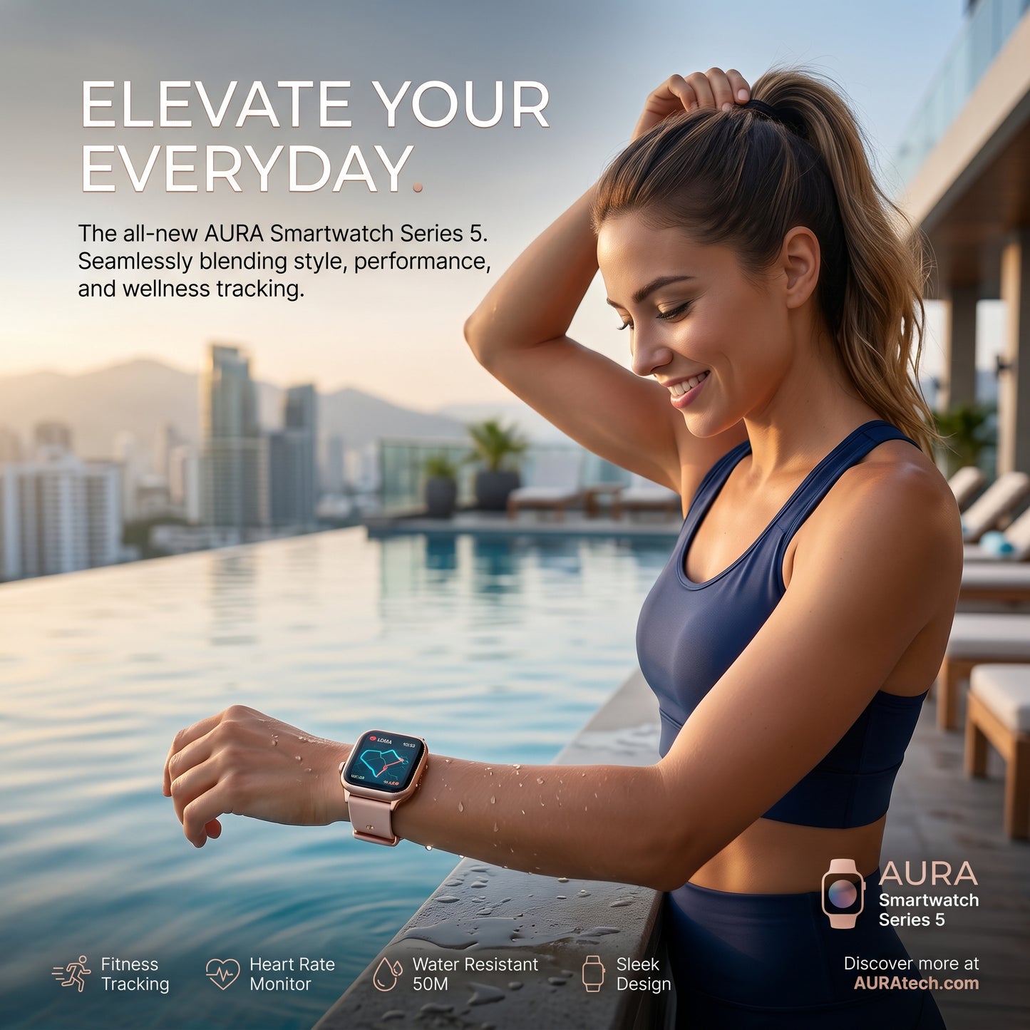 W10 Smartwatch 45mm 10-in-1 Strap Edition – Bluetooth Calling | Heart Rate | Fitness Tracker | Waterproof | Men & Women