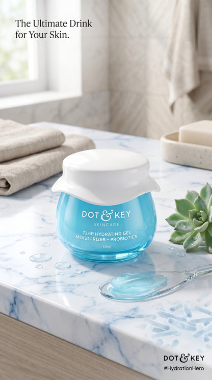 DOT & KEY 72Hr Hydrating Gel + Probiotics Moisturizer (60ml).