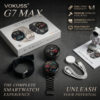 Smart Watch G7 MAX – 1.53" HD Display | NFC | AI Voice Assistant | Compass | Sport Tracker for Men