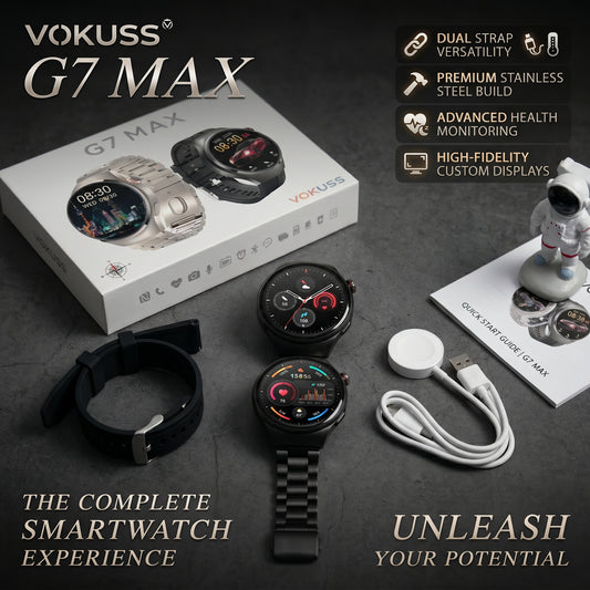 Smart Watch G7 MAX – 1.53" HD Display | NFC | AI Voice Assistant | Compass | Sport Tracker for Men