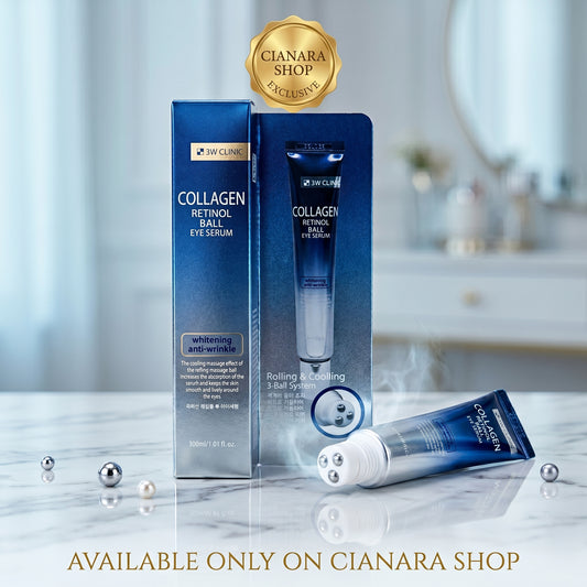 3W Clinic Collagen Retinol Ball Eye Serum 30ml – Anti-Aging | Wrinkle Care | Brightening | Made in Korea